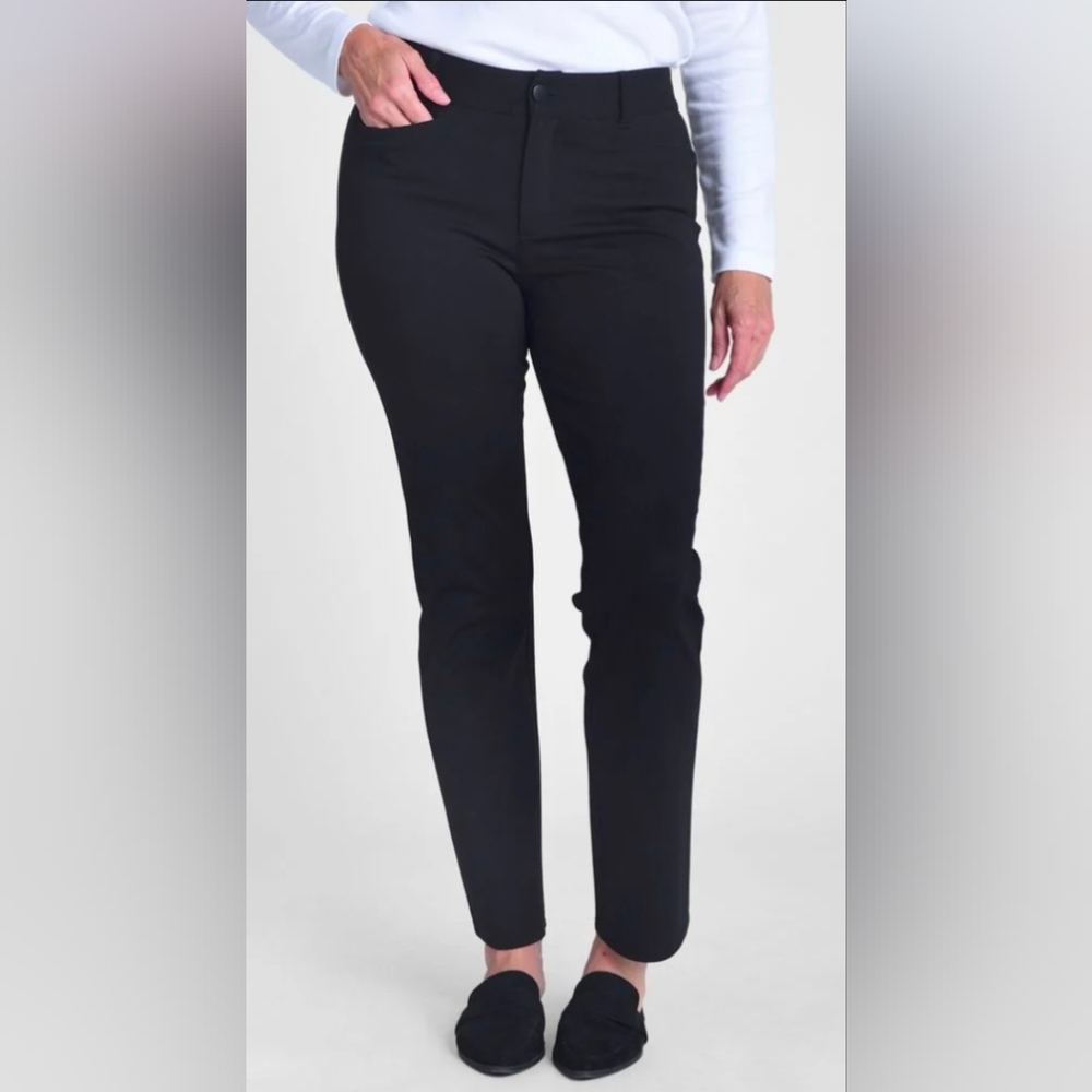 Christopher & Banks Signature Slimming Women's Black Ponte Pants